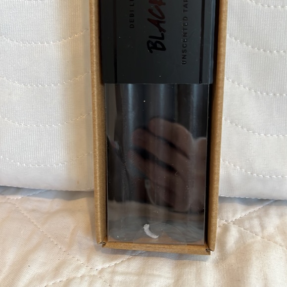 Debi Lilly Design Black Night Unscented Taper Candles 🕯 Set Of 6 New In Box - Picture 3 of 5